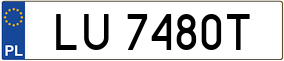 Trailer License Plate